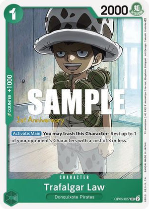Trafalgar Law (027) (OP05-027) - Awakening of the New Era: 1st Anniversary Tournament Cards (Cabinet-NM)