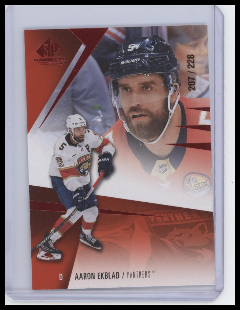 2023-24 SP Game Used #32 Aaron Ekblad Red #/228