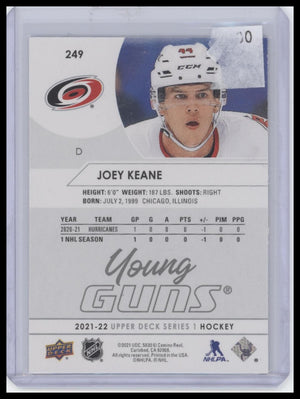2021-22 Upper Deck #249 Joey Keane