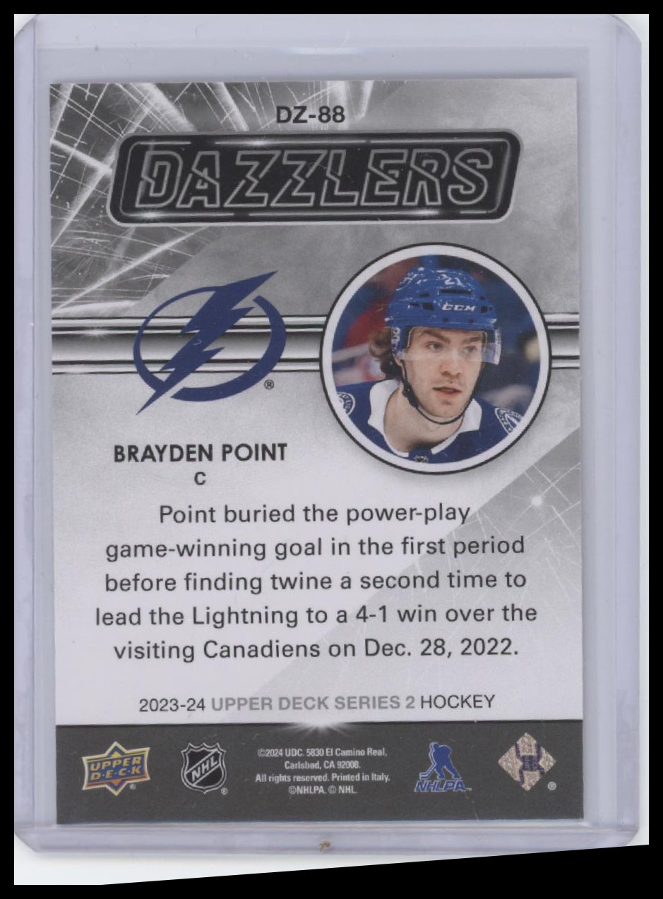 2023-24 Upper Deck #DZ-88 Brayden Point Dazzlers Orange