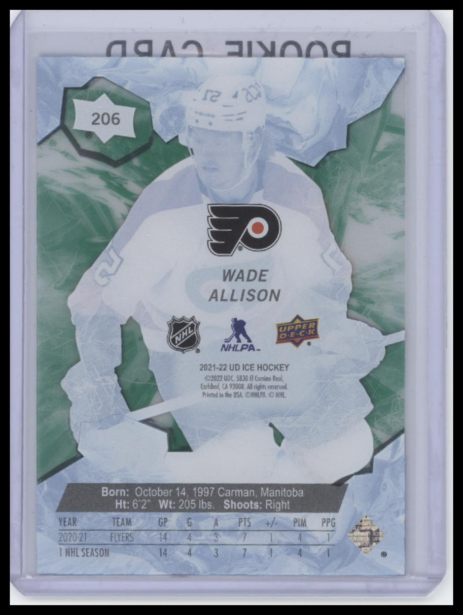 2021-22 Upper Deck Ice #206 Wade Allison Green #/799
