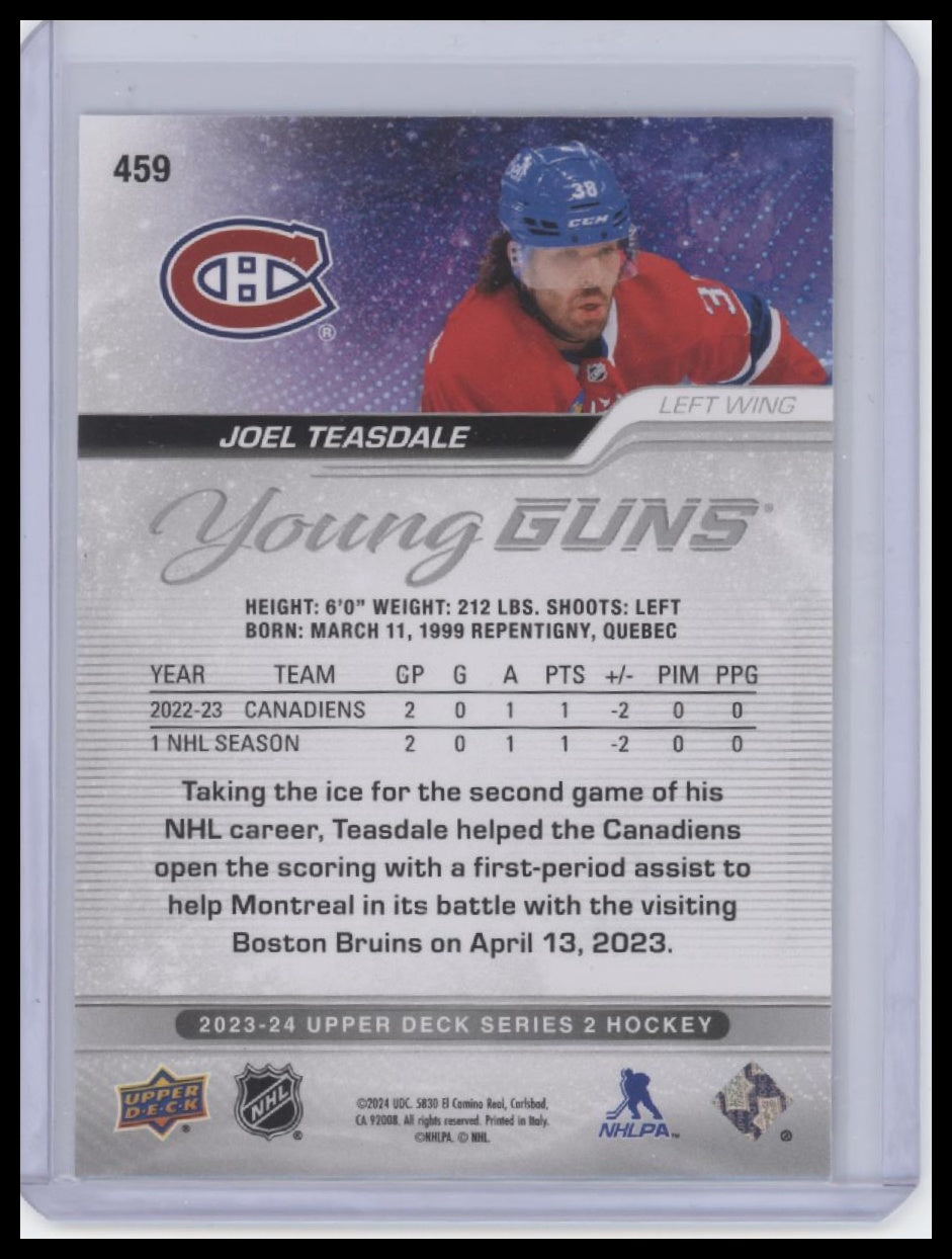 2023-24 Upper Deck #459 Joel Teasdale