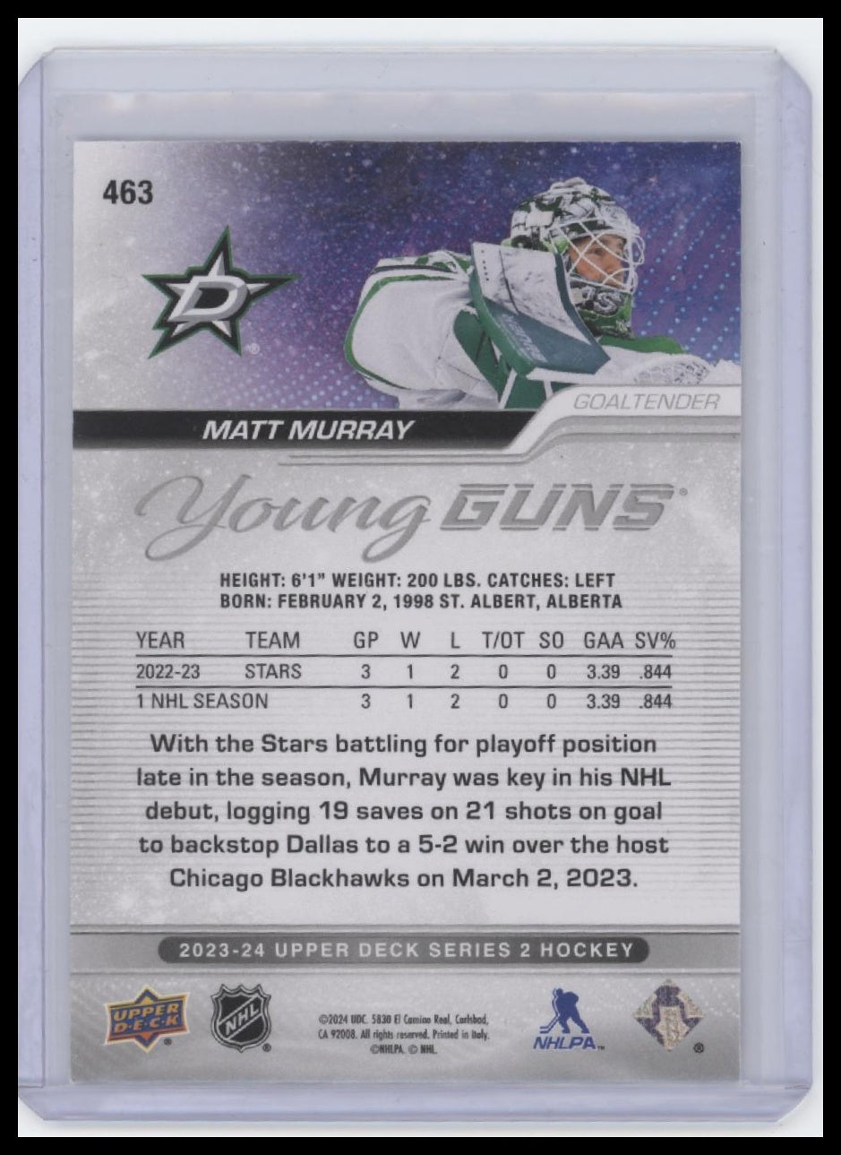 2023-24 Upper Deck #463 Matt Murray