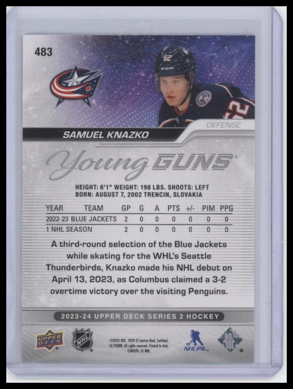 2023-24 Upper Deck #483 Samuel Knazko