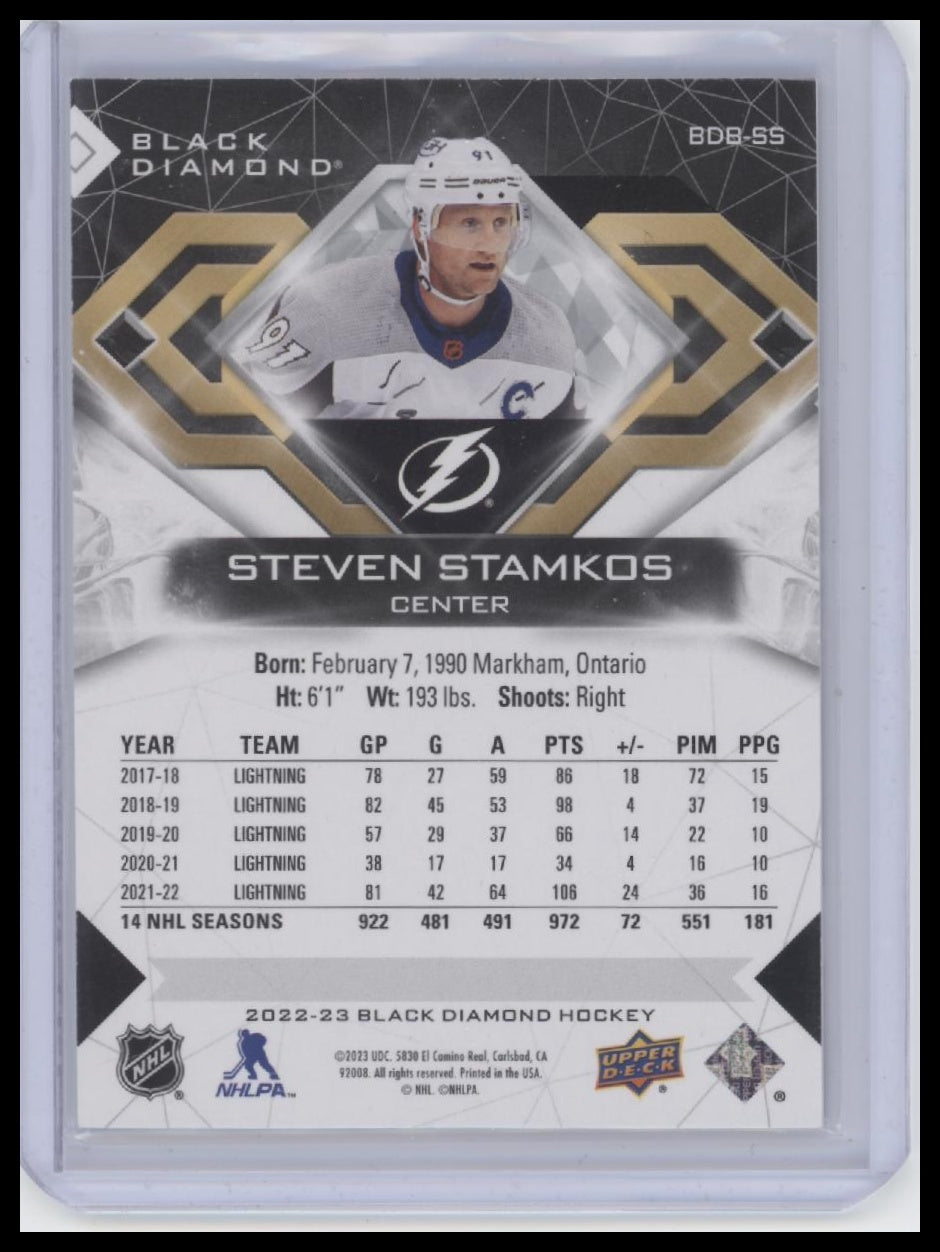 2022-23 Upper Deck Black Diamond #BDB-SS Steven Stamkos #/349