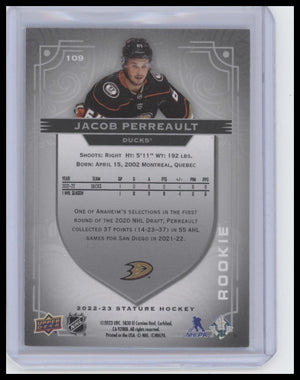 2022-23 Upper Deck Stature #109 Jacob Perreault #/399