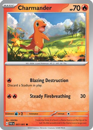 Charmander - 007/091 (7) Common Reverse Holofoil
