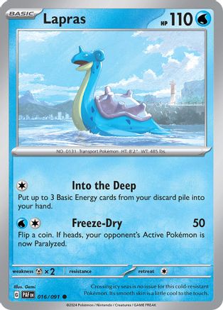Lapras (16) Common Reverse Holofoil