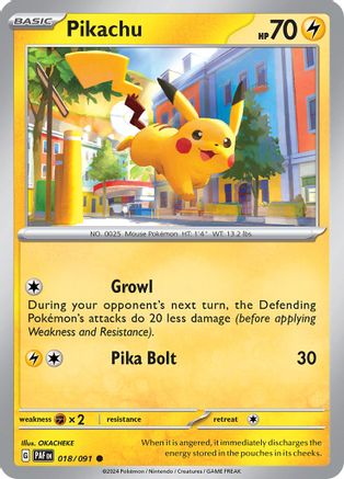 Pikachu - 018/091 (18) Common