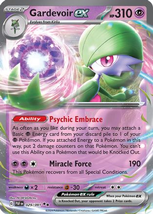 Gardevoir ex - 029/091 (29) Double Rare Holofoil