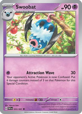 Swoobat (33) Uncommon Reverse Holofoil