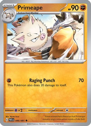 Primeape - 046/091 (46) Uncommon Reverse Holofoil