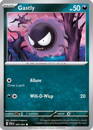 Gastly (55) Common Reverse Holofoil