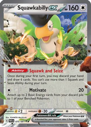 Squawkabilly ex - 075/091 (75) Double Rare Holofoil