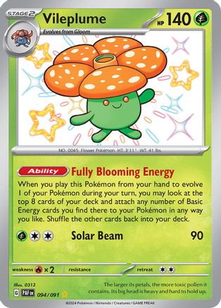 Vileplume (94) Shiny Rare Holofoil