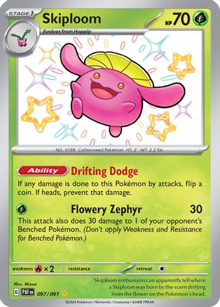 Skiploom (97) Shiny Rare Holofoil