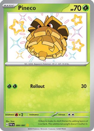 Pineco - 099/091 (99) Shiny Rare Holofoil
