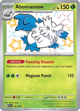 Abomasnow (101) Shiny Rare Holofoil
