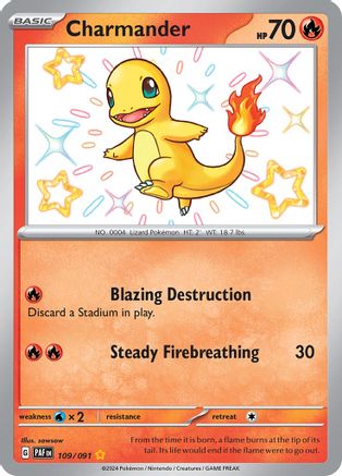 Charmander - 109/091 (109) Shiny Rare Holofoil
