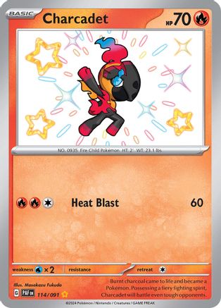 Charcadet - 114/091 (114) Shiny Rare Holofoil