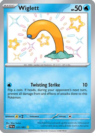 Wiglett - 121/091 (121) Shiny Rare Holofoil