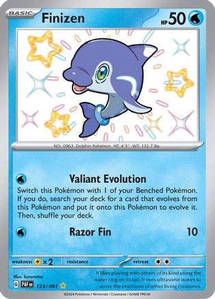 Finizen (123) Shiny Rare Holofoil