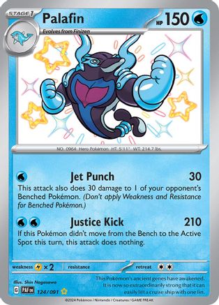 Palafin - 124/091 (124) Shiny Rare Holofoil