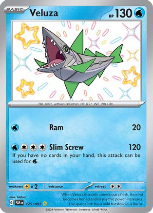 Veluza - 125/091 (125) Shiny Rare Holofoil
