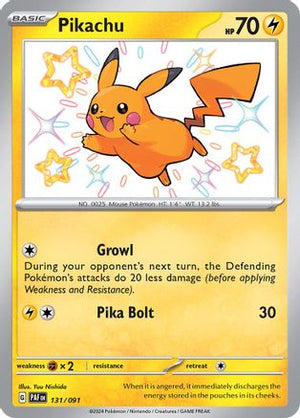 Pikachu (131) Shiny Rare Holofoil (Cabinet-NM)