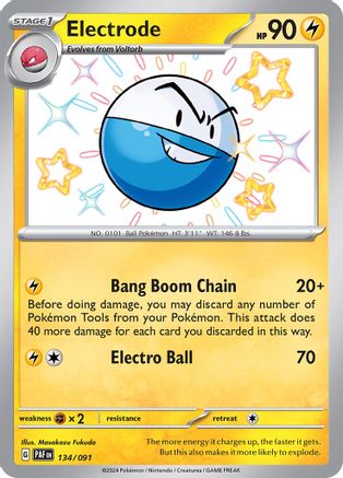 Electrode (134) Shiny Rare Holofoil
