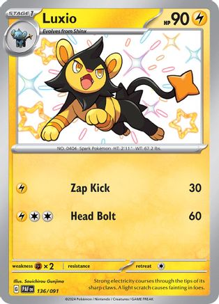 Luxio (136) Shiny Rare Holofoil