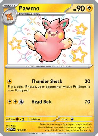 Pawmo (143) Shiny Rare Holofoil