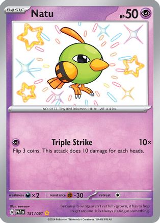 Natu - 151/091 (151) Shiny Rare Holofoil