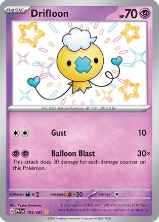 Drifloon (155) Shiny Rare Holofoil