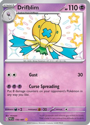 Drifblim (156) Shiny Rare Holofoil
