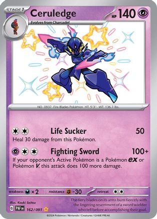 Ceruledge - 162/091 (162) Shiny Rare Holofoil