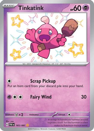 Tinkatink (165) Shiny Rare Holofoil