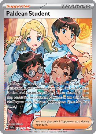 Paldean Student - 230/091 (230) Ultra Rare Holofoil