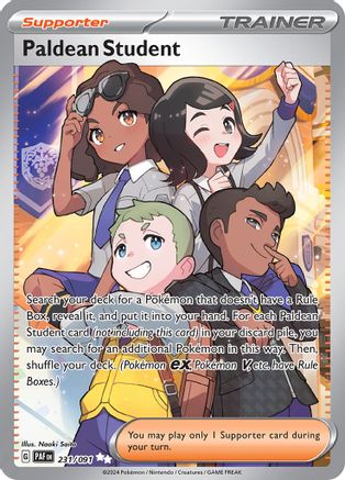 Paldean Student - 231/091 (231) Ultra Rare Holofoil