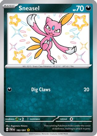 Sneasel (182) Shiny Rare Holofoil