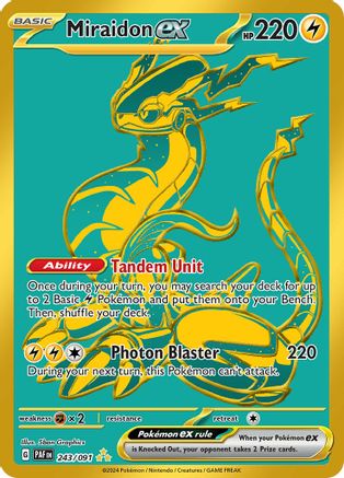 Miraidon ex (243) Hyper Rare Holofoil
