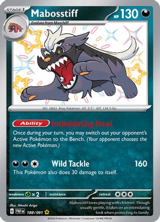 Mabosstiff - 188/091 (188) Shiny Rare Holofoil