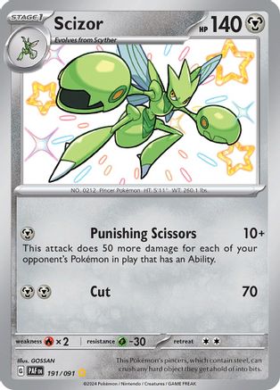 Scizor (191) Shiny Rare Holofoil