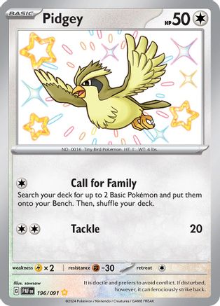 Pidgey (196) Shiny Rare Holofoil