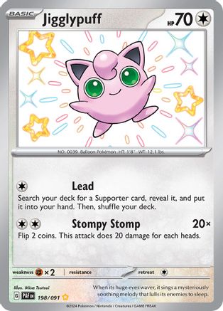 Jigglypuff (198) Shiny Rare Holofoil