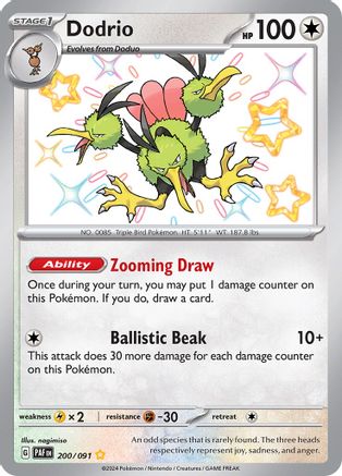 Dodrio (200) Shiny Rare Holofoil