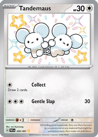 Tandemaus - 209/091 (209) Shiny Rare Holofoil