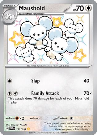 Maushold - 210/091 (210) Shiny Rare Holofoil