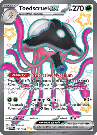 Toedscruel ex - 213/091 (213) Shiny Ultra Rare Holofoil