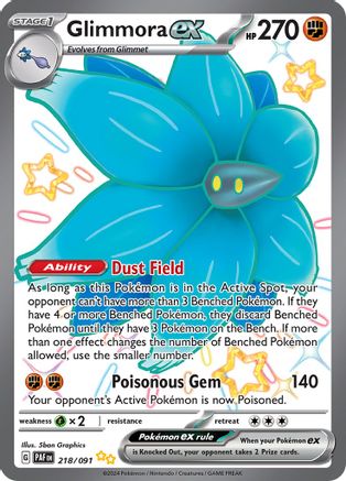 Glimmora ex (218) Shiny Ultra Rare Holofoil